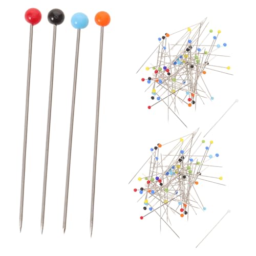 DIYEAH 1000 Stück Teiliges Farbige Stecknadeln mit Glaskopf Scharfe Stahlnadeln für Handarbeit Quilten Nähen DIY Stofffixierung Robust Langlebig von DIYEAH