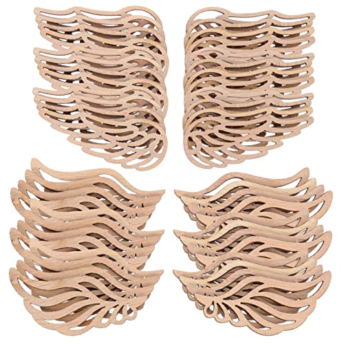 DIYEAH 100Stücke DIY Engel Wings Holzscheiben Unbemalt für Bastelprojekte Holzchips für Dekoration und Kunsthandwerk und Formen DIYEAH 100Stücke DIY Engel Wings Holzscheiben Unbemalt für Bastelprojekte Holzchips für Dekoration und Kunsthandwerk und Formen von DIYEAH