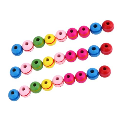DIYEAH 100Stücke Holzperlen Für DIY Schmuckherstellung Runde Perlen Natürlichem Für Armbänder Anhänger Dekorationen Und Bastelprojekte von DIYEAH