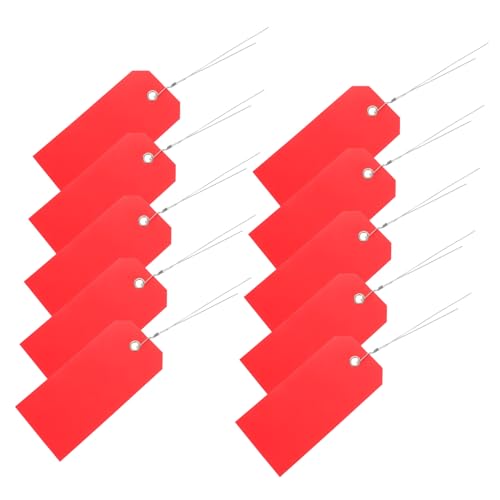 DIYEAH 100Stücke Kofferanhänger aus PVC mit Draht Leere Gepäcketiketten für Reisen Robuste und Wiederverwendbare Hängeetiketten für Koffer Rucksäcke und Reiseutensilien von DIYEAH