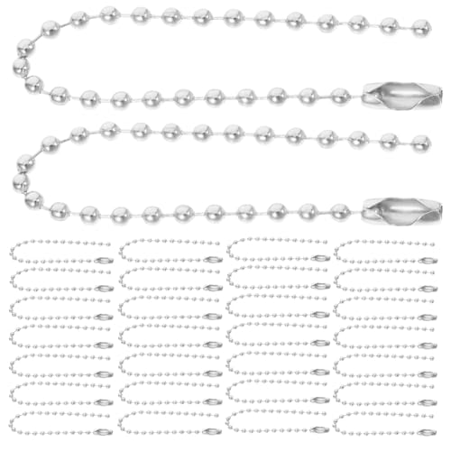 DIYEAH 100Stücke Metall Kugel Perlen Ketten Verstellbare Schlüsselanhänger Kette Polierte Oberfläche Vielseitig Einsetzbar Robust für DIY Schmuck und Hängende Dekoration DIYEAH 100Stücke Metall Kugel Perlen Ketten Verstellbare Schlüsselanhänger Kette Polierte Oberfläche Vielseitig Einsetzbar Robust für DIY Schmuck und Hängende Dekoration von DIYEAH