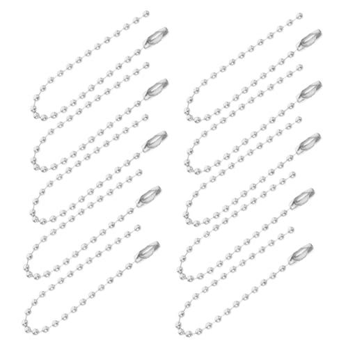 DIYEAH 100Stücke Metall Kugelperlenketten Schlüsselanhänger Verbindungsverschluss für Schmuckherstellung Elegantes Design Langlebiges Material Vielseitig Einsetzbar von DIYEAH
