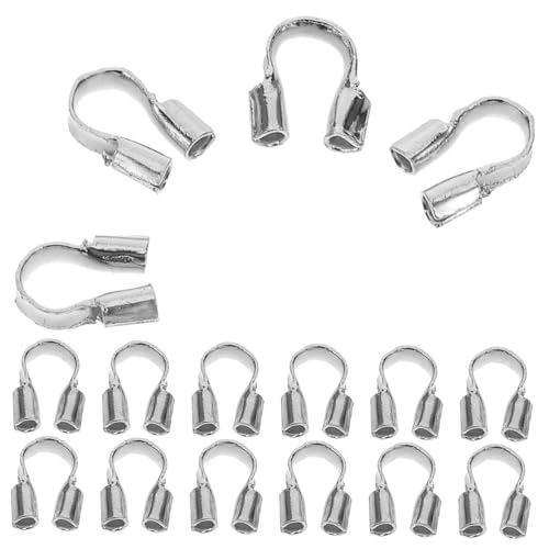 DIYEAH 100Stücke U Förmiger Schmuckdrahtschutz Kabelwächter für DIY Schmuck Schützt Draht und Faden vor Abnutzung und Kratzern für Ohrringe Armbänder DIYEAH 100Stücke U Förmiger Schmuckdrahtschutz Kabelwächter für DIY Schmuck Schützt Draht und Faden vor Abnutzung und Kratzern für Ohrringe Armbänder von DIYEAH