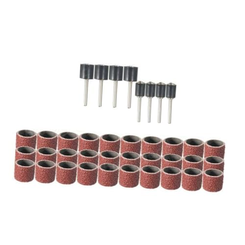 DIYEAH 102Stücke Teiliges Grit Schleifkit Mit Banddorn Für Rotationswerkzeuge Schleiftrommeln Und Bandhülsen Für Nagelbohrer Hochwertiges Schleifwerkzeug Zubehör von DIYEAH
