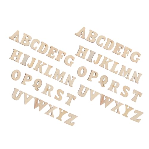 DIYEAH 104 Stück Teiliges DIY Holzbuchstaben zum Basteln Naturbelassene Holz Ausschnitte mit Glatter Oberfläche zum Bemalen Personalisieren für Kreative Wanddekorationen DIYEAH 104 Stück Teiliges DIY Holzbuchstaben zum Basteln Naturbelassene Holz Ausschnitte mit Glatter Oberfläche zum Bemalen Personalisieren für Kreative Wanddekorationen von DIYEAH
