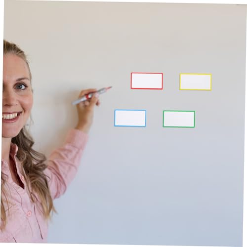 DIYEAH 108 Stck. Teiliges Magnetische Namensschilder mit Farbigen Kanten Beschreibbare Abwischbare Whiteboard Magnetetiketten für Klassenzimmer Kühlschrank Büro Wiederverwendbar DIYEAH 108 Stck. Teiliges Magnetische Namensschilder mit Farbigen Kanten Beschreibbare Abwischbare Whiteboard Magnetetiketten für Klassenzimmer Kühlschrank Büro Wiederverwendbar von DIYEAH