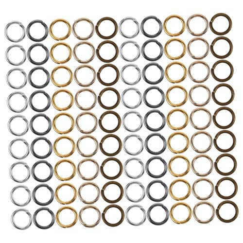 DIYEAH 10Er-Packungen Metall Biegeringe Robuste Schmuckverbinder für DIY Schmuckherstellung Vielseitige Verbindungsringe für Armbänder Ohrringe Schlüsselanhänger und Haaraccessoires DIYEAH 10Er-Packungen Metall Biegeringe Robuste Schmuckverbinder für DIY Schmuckherstellung Vielseitige Verbindungsringe für Armbänder Ohrringe Schlüsselanhänger und Haaraccessoires von DIYEAH