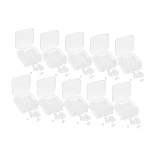 DIYEAH 10Er Schachtel Klare Silikon Ohrring Verschlüsse Weiche Sichere Ohrstecker Stopper für Ohrstecker Ersatz Ohrstopfen für Fischhaken und Creolen Ohrringe Transparent und von DIYEAH