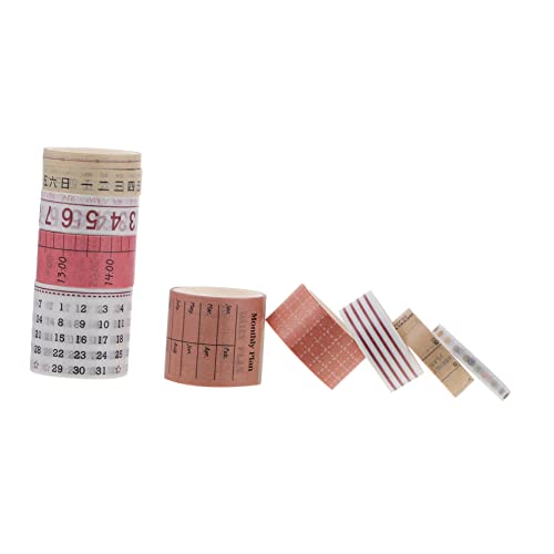 DIYEAH 10Rollen Washi Tape Dekoratives Klebeband für Scrapbooking und DIY Projekte Vielseitig Einsetzbar Einfach zu Handhaben für Notizbücher Geschenkverpackungen von DIYEAH