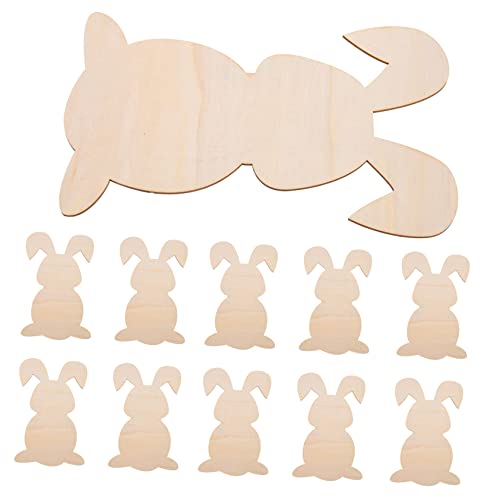 DIYEAH 10St Holzspäne in Hasenform easter decoration DIY Osterdekoration Zubehör für Meerschweinchen Tischplatte Wurf Kaninchen Verzierungen Heu Graffiti-Holzspäne Ostern Holzausschnitte DIYEAH 10St Holzspäne in Hasenform easter decoration DIY Osterdekoration Zubehör für Meerschweinchen Tischplatte Wurf Kaninchen Verzierungen Heu Graffiti-Holzspäne Ostern Holzausschnitte von DIYEAH