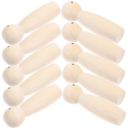 DIYEAH 10Stücke DIY Holzpuppen Unvollendete Peg Puppen für Holzpuppenmodelle Praktischen Fähigkeiten von Kindern für Heimdekoration DIYEAH 10Stücke DIY Holzpuppen Unvollendete Peg Puppen für Holzpuppenmodelle Praktischen Fähigkeiten von Kindern für Heimdekoration von DIYEAH