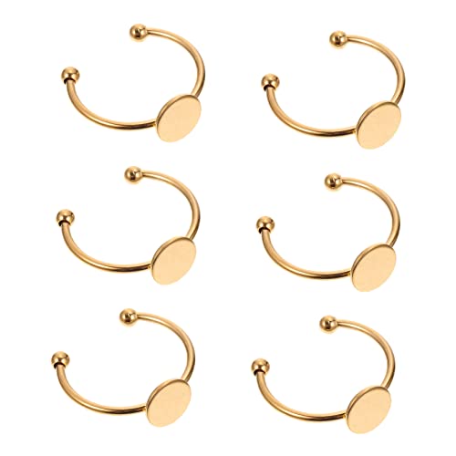 DIYEAH 10Stücke Einstellbare Ringrohlinge Teiliges für DIY Schmuckherstellung Schmuckschalen für Persönliche Ringe für Bastler von DIYEAH