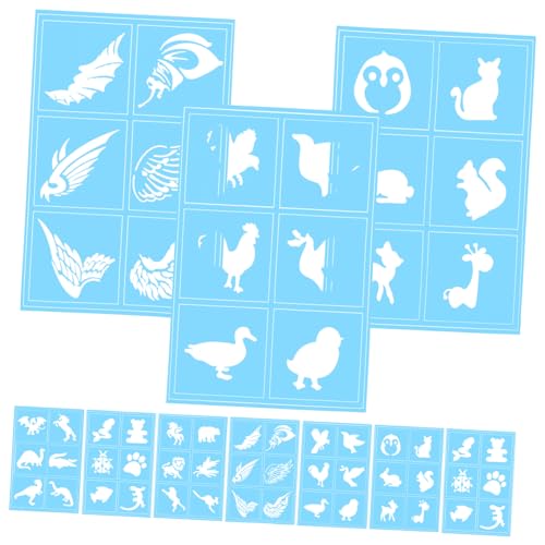DIYEAH 10Stücke Gesichtsbemalungsschablonen für Wiederverwendbare Tattoo Muster für Cosplay und DIY Projekte Hautfreundliche Schablonen für Kreative Malprojekte DIYEAH 10Stücke Gesichtsbemalungsschablonen für Wiederverwendbare Tattoo Muster für Cosplay und DIY Projekte Hautfreundliche Schablonen für Kreative Malprojekte von DIYEAH