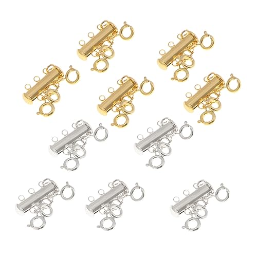 DIYEAH 10Stücke Magnetische Schmuckverschlüsse für und Armbänder Teiliges und Silber Schiebeverschluss für Einfache Kombinationen und Stilvolles Tragen DIYEAH 10Stücke Magnetische Schmuckverschlüsse für und Armbänder Teiliges und Silber Schiebeverschluss für Einfache Kombinationen und Stilvolles Tragen von DIYEAH
