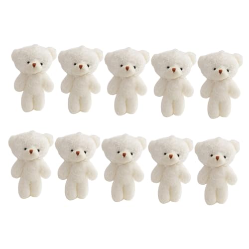 DIYEAH 10Stücke Mini Plüschbär Süße DIY Schlüsselanhänger Dekorative Bärenfiguren aus Hochwertigem Plüsch für Partybevorzugungen Handgefertigt Ansprechenden von DIYEAH