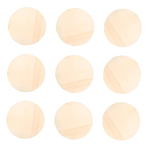 DIYEAH 10Stücke Runde Holzausschnitte für DIY Projekte Naturbelassene Holzscheiben für Wanddekoration Bastelarbeiten und Persönliche Gestaltung von Festen von DIYEAH