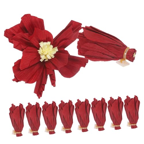 DIYEAH 10st Blumenstrauß Aus Krepppapier Boho Staubige Rose Blumendekor Aus Krepppapier Blumenbasteln Zum Hängende Papierblumen Partypapierblumendekor Künstliche Böhmen Baby von DIYEAH