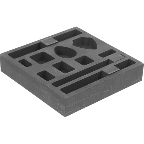 DIYEAH 11Löcher Graphit Barrenform mit Löchern für Metallguss Vielseitige Gießform für Gold Silber Einfache Entformung Langlebig und Hitzebeständig von DIYEAH
