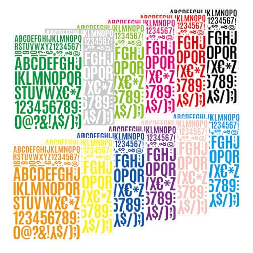 DIYEAH 12 Blatt Diy Buchstaben und Zahlenaufkleber Wasserfeste Selbstklebende Dekoration für Laptops Flaschen und Mehr Klare und Dekorative Alphabet Aufkleber für Kreative Projekte DIYEAH 12 Blatt Diy Buchstaben und Zahlenaufkleber Wasserfeste Selbstklebende Dekoration für Laptops Flaschen und Mehr Klare und Dekorative Alphabet Aufkleber für Kreative Projekte von DIYEAH