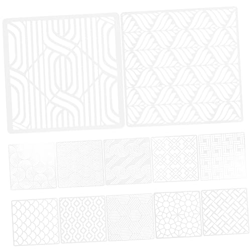 DIYEAH 12 Blatt Schimmel zeichnen geometrische Schablone Schablonen für Kunstzeitschriften wiederverwendbar Geometrie Malschablonen Geometrie-Schablone das Haustier Weiß DIYEAH 12 Blatt Schimmel zeichnen geometrische Schablone Schablonen für Kunstzeitschriften wiederverwendbar Geometrie Malschablonen Geometrie-Schablone das Haustier Weiß von DIYEAH