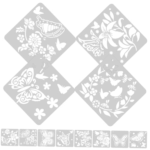 DIYEAH 12 Blatt Schmetterlings Schablonen für Wandmalerei Wiederverwendbare Bastelschablonen für DIY Kunsthandwerk und Dekoration für Kreative Projekte und von DIYEAH