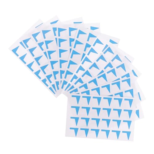 DIYEAH 12 Blatt Tag-Aufkleber Klebeetiketten selbst Name klebrige dekorative Etiketten Klebstoff Klassifizierungsaufkleber Markierungsaufkleber selber machen Papier Blue von DIYEAH