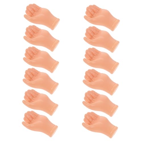 DIYEAH 12 Paare Simulationshandpuppenzubehör Stützhand Kunststoff -handkomponenten Handpuppen-bausatz Mini-hände Für Finger Simulationshandproduktionen Handprop Miniaturhand Plastik von DIYEAH