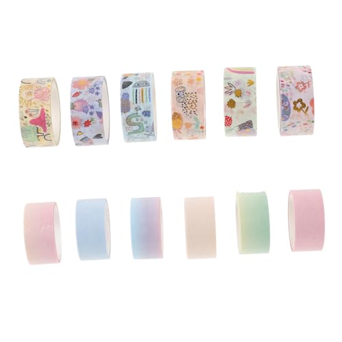 DIYEAH 12 Rollen Cartoon -Aufkleber Scrapbook-Kit für Notizbuch-Journal-Aufkleber Album dekorative klebebänder selber machen papierklebebänder selber machen Flüsterpapier DIYEAH 12 Rollen Cartoon -Aufkleber Scrapbook-Kit für Notizbuch-Journal-Aufkleber Album dekorative klebebänder selber machen papierklebebänder selber machen Flüsterpapier von DIYEAH