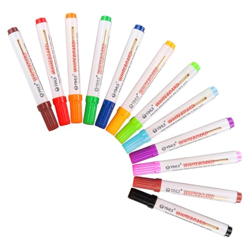 DIYEAH 12 Stck. Löschbarer Whiteboard-marker Professioneller Gravurstift Handheld-whiteboard, Trocken Abwischbar Löschbarer Stift Homeschool -vorräte Allwetterstift Pflege Stifte Plastik von DIYEAH