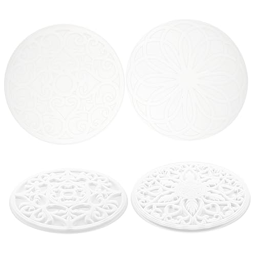 DIYEAH 12 Stck. Teiliges Mandala Epoxidharz Silikonformen für Diy Untersetzer Runde Resin Gießform Kompatibel mit Kunstharz für Handgemachte Dekoration und Farbgestaltung von DIYEAH
