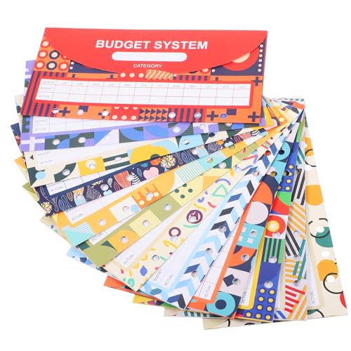 DIYEAH 12 Stück Budget Umschläge mit Ringbuch Praktische Geldumschläge für Haushaltsbudget Tragbare Binder Taschen für Effektives Finanzmanagement und Ausgabenverfolgung von DIYEAH
