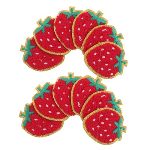 DIYEAH 12 Stück Erdbeer-stickerei-aufnäher Zum Aufbügeln: Obst-applikationen Für Kleidung – Dekorative Stoff-applikationen Für Hemden, Mäntel, Jacken, Hüte, Jeans Und Rucksäcke DIYEAH 12 Stück Erdbeer-stickerei-aufnäher Zum Aufbügeln: Obst-applikationen Für Kleidung – Dekorative Stoff-applikationen Für Hemden, Mäntel, Jacken, Hüte, Jeans Und Rucksäcke von DIYEAH