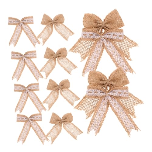 DIYEAH 12 Stück Rustikale Jutebänder mit Eleganten Schleifen Vorgebunden für Weihnachtsbaum Deko Vielseitige DIY Bastelaccessoires für Festliche Geschenke Wand und Kranzverzierung DIYEAH 12 Stück Rustikale Jutebänder mit Eleganten Schleifen Vorgebunden für Weihnachtsbaum Deko Vielseitige DIY Bastelaccessoires für Festliche Geschenke Wand und Kranzverzierung von DIYEAH