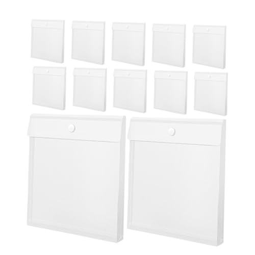 DIYEAH 12 Stück Taschen zur Aufbewahrung von Briefmarken bastelbedarf Scrapbook Papier Aufbewahrung für Fotos Matrizen-Aufbewahrungstaschen Fotospeicherordner pp Transparent von DIYEAH