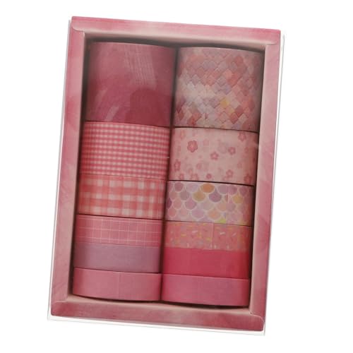 DIYEAH 12 Stück Taschenklebeband Klebeband Dekoration Scrapbooking Geschenkband DIY Scrapbook Klebebänder Dekoratives Washi Klebeband Klebeband Musterband DIY von DIYEAH