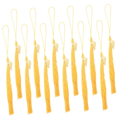 DIYEAH 12 Stück Teiliges Abschluss-quasten Goldenem Charme Polyester Abschlusskappen-dekoration Einfach Anzubringen Elegant für Doktorhut und Abschlussfeier Zubehör DIYEAH 12 Stück Teiliges Abschluss-quasten Goldenem Charme Polyester Abschlusskappen-dekoration Einfach Anzubringen Elegant für Doktorhut und Abschlussfeier Zubehör von DIYEAH