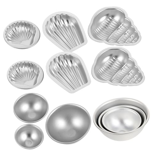DIYEAH 12 Stück Teiliges Aluminiumlegierung Badebomben Seifenform Langlebig Vielseitig für DIY Badekugeln und Seifenherstellung Einfache Entformung für Heim Profi nutzung von DIYEAH