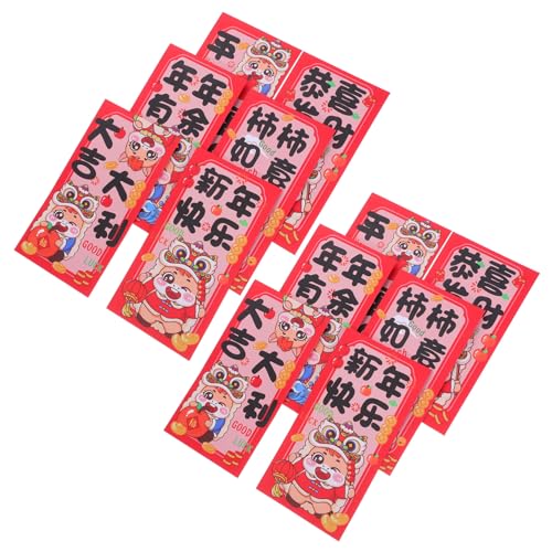DIYEAH 12 Stück Teiliges Chinesische Rote Umschläge Jahr Des Pferdes Motiv Dickes Papier Traditionelle Neujahrs-geldumschläge für Frühlingsfest Geschäftlich und Familiär Festliches Design DIYEAH 12 Stück Teiliges Chinesische Rote Umschläge Jahr Des Pferdes Motiv Dickes Papier Traditionelle Neujahrs-geldumschläge für Frühlingsfest Geschäftlich und Familiär Festliches Design von DIYEAH