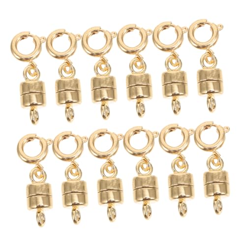 DIYEAH 12 Stück Teiliges Magnetisches Schmuckverschluss- Sicherer Verschluss Einfach zu Bedienen Elegantes Design für Armband Halskette DIY Schmuckherstellung Praktische Geschenklösung von DIYEAH