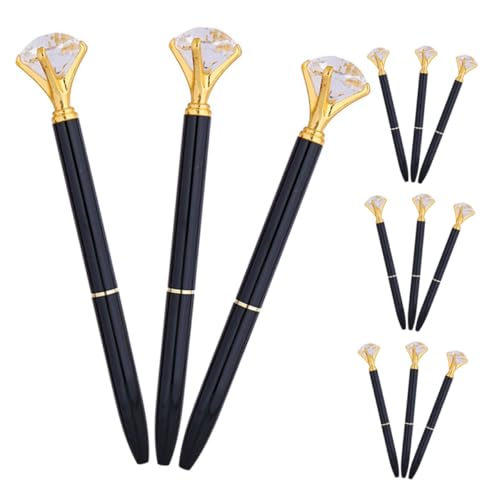 DIYEAH 12 Stück Teiliges Metall Kugelschreiber mit Schwarzer Design Glamouröse Signatur und Schreibstifte für Büro Schule Hochzeit Brautdusche und DIYEAH 12 Stück Teiliges Metall Kugelschreiber mit Schwarzer Design Glamouröse Signatur und Schreibstifte für Büro Schule Hochzeit Brautdusche und von DIYEAH