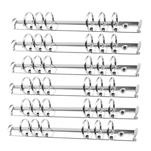 DIYEAH 12 Stück Teiliges Metall Ringbuch Silber Langlebige Lose Binder Ringe für Büro Schule und Scrapbook Organizer von DIYEAH