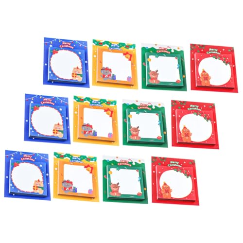 DIYEAH 12 Stück Teiliges Multifunktionales Weihnachts Notizblock mit Niedliche Memo Sticker Dekorativ und Tragbar für Schule Büro und Zuhause zum Schnellen Notieren und Erinnern DIYEAH 12 Stück Teiliges Multifunktionales Weihnachts Notizblock mit Niedliche Memo Sticker Dekorativ und Tragbar für Schule Büro und Zuhause zum Schnellen Notieren und Erinnern von DIYEAH