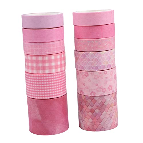 DIYEAH 12 Stück Teiliges Retro Washi Tape Dekoratives Klebeband für Scrapbooking Diy Handwerk und Tagebuchgestaltung für Kreative Projekte und von DIYEAH