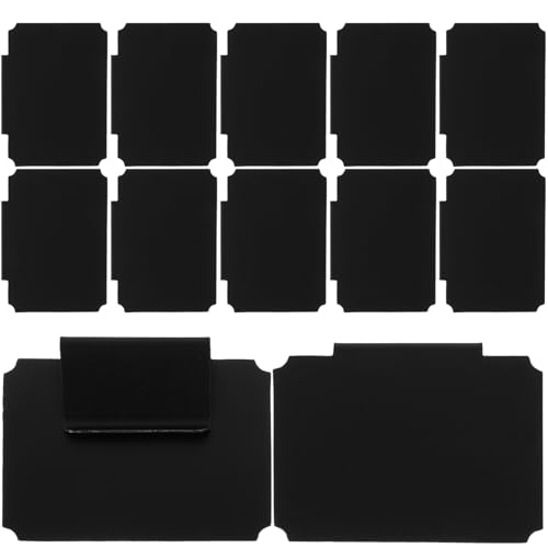 DIYEAH 12 Stück Teiliges Wiederverwendbare Etikettenclips für Aufbewahrungskörbe Abwischbare Kreidetafel Clips Einfaches Beschriften ohne Kleber für Organisation und Lagerung von DIYEAH