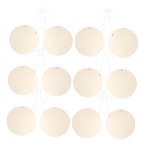 DIYEAH 12 Stück Unbehandelte Holzscheiben mit Seil DIY Holzplaketten für Kreative Projekte Türhänger und Dekorationen DIYEAH 12 Stück Unbehandelte Holzscheiben mit Seil DIY Holzplaketten für Kreative Projekte Türhänger und Dekorationen von DIYEAH