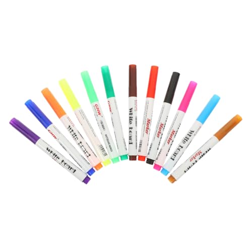 DIYEAH 12 Stück Whiteboard-stift Malen Stifte Wasserstift Tragbare Whiteboard-marker Wassermarker Kreidemarker Für Tafel Schwimmende Malstifte Stifte Für Plastik von DIYEAH