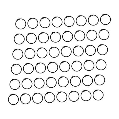 DIYEAH 120 Stück Buchbinderinge Schnellhefter Loseblattring Diy Kleine Metallringe Verbindungsringe Ringe Für Loose-blatt Ringbindung Black von DIYEAH