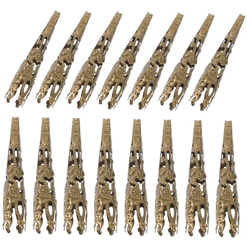 DIYEAH 120 Stück Kegelperlenkappen für Schmuckherstellung Antiksilber Spacer Beads Dekorative Metallkappen für Armbänder und Ohrringe für Diy Projekte von DIYEAH