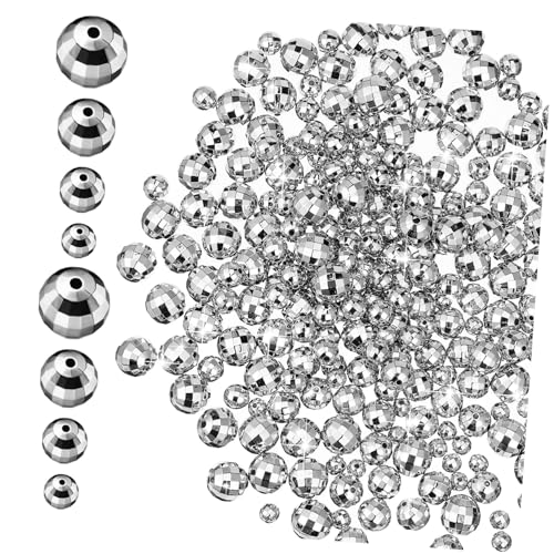 DIYEAH 120 Stück Mini Disco Kugeln Ccb Perlen Glänzende Perlen für Schmuckherstellung Armbänder Vielseitig und Einfach zu Verwenden DIYEAH 120 Stück Mini Disco Kugeln Ccb Perlen Glänzende Perlen für Schmuckherstellung Armbänder Vielseitig und Einfach zu Verwenden von DIYEAH