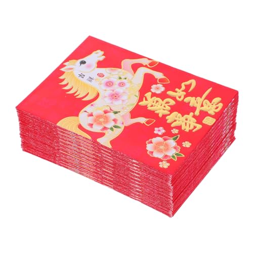 DIYEAH 120 Stück Rote Umschläge Chinesisches Neujahr Pferdemotiv Traditionelle Glücksgeldumschläge für Geldgeschenke Karten Kinderfreundliches Cartoon Design Leuchtende Farben Große DIYEAH 120 Stück Rote Umschläge Chinesisches Neujahr Pferdemotiv Traditionelle Glücksgeldumschläge für Geldgeschenke Karten Kinderfreundliches Cartoon Design Leuchtende Farben Große von DIYEAH